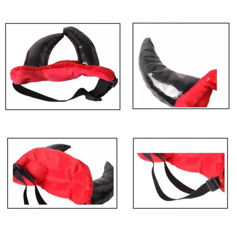Devil Horns Dog Headpiece