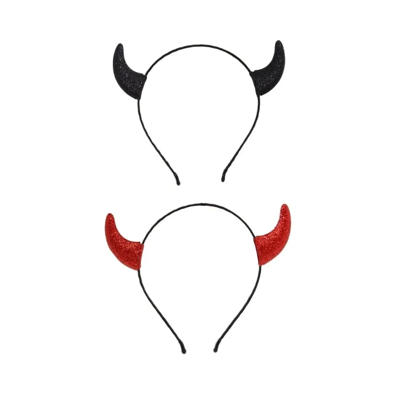 Devilish Charm Devil Horn Headband – Halloween, Cosplay, & Theme Party Essential for Unisex Adults | Durable Alloy Design