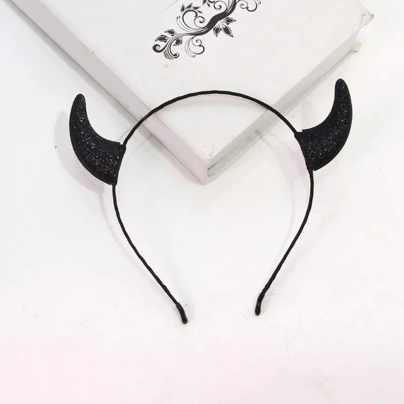Devilish Charm Devil Horn Headband – Halloween, Cosplay, & Theme Party Essential for Unisex Adults | Durable Alloy Design
