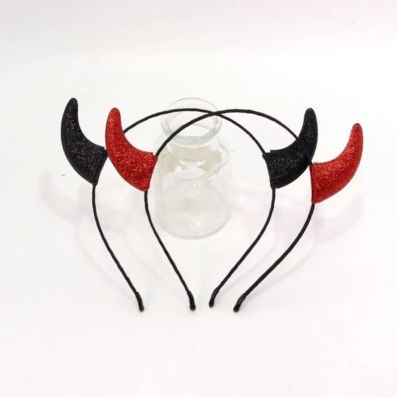 Devilish Charm Devil Horn Headband – Halloween, Cosplay, & Theme Party Essential for Unisex Adults | Durable Alloy Design