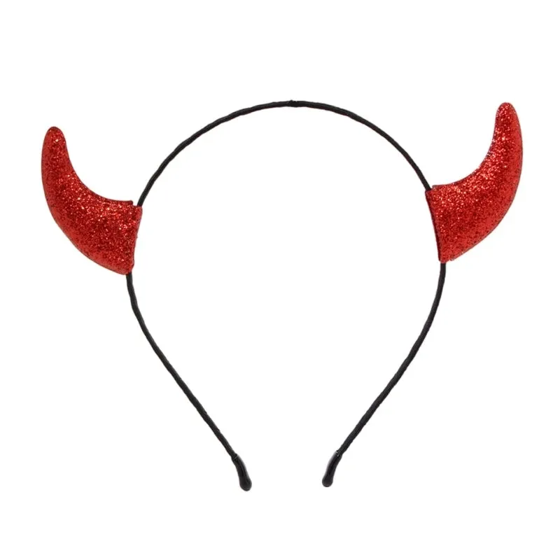 Devilish Charm Devil Horn Headband – Halloween, Cosplay, & Theme Party Essential for Unisex Adults | Durable Alloy Design