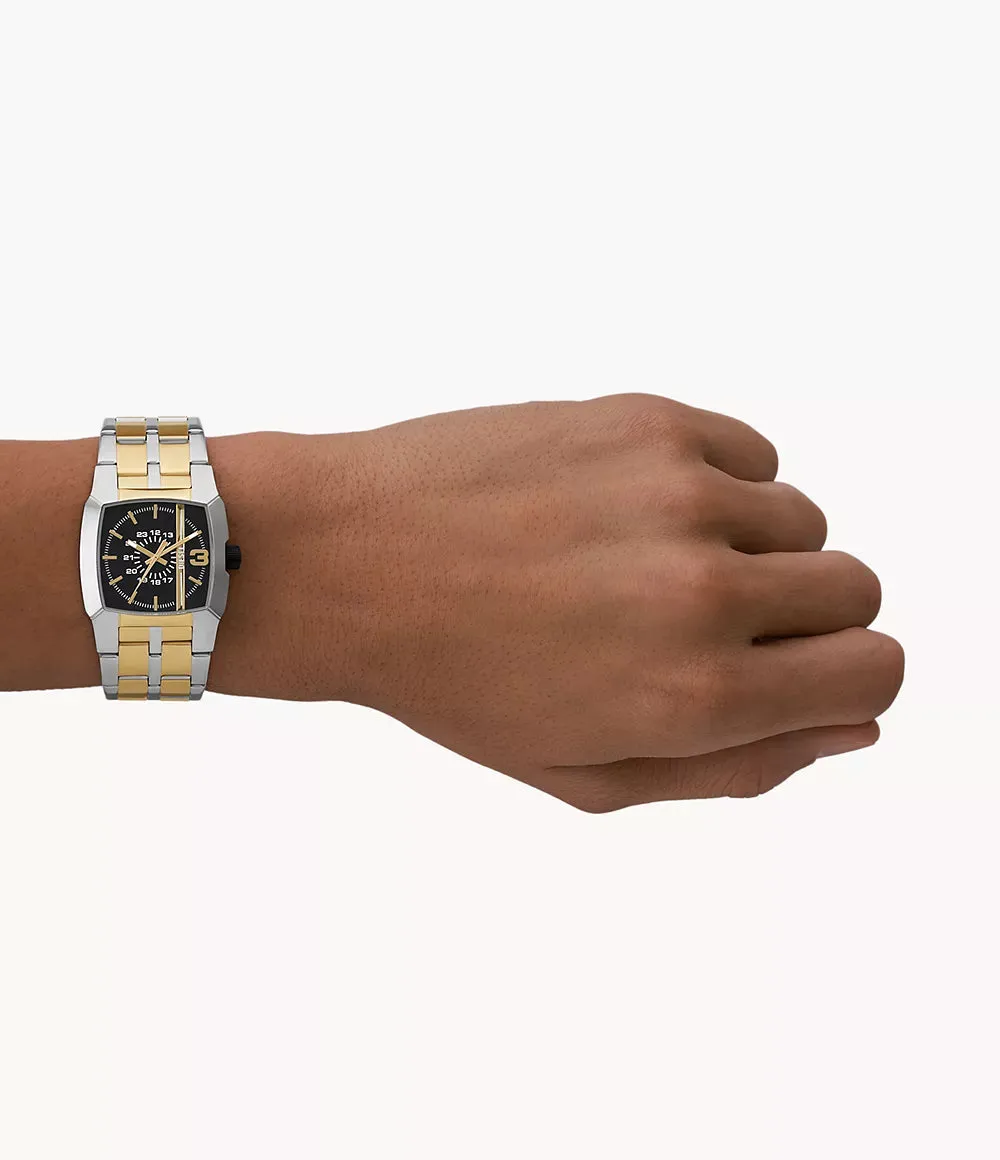 Diesel Cliffhanger Three-Hand Two-Tone Stainless Steel Watch DZ2169