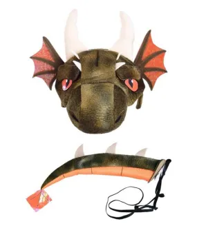 Dragon Plush Headband and Tail
