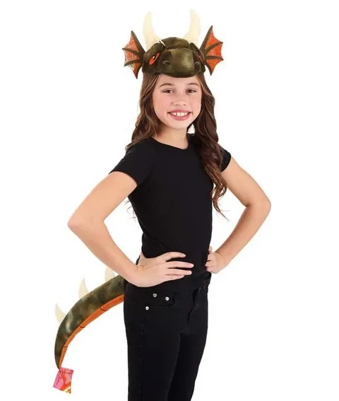 Dragon Plush Headband and Tail