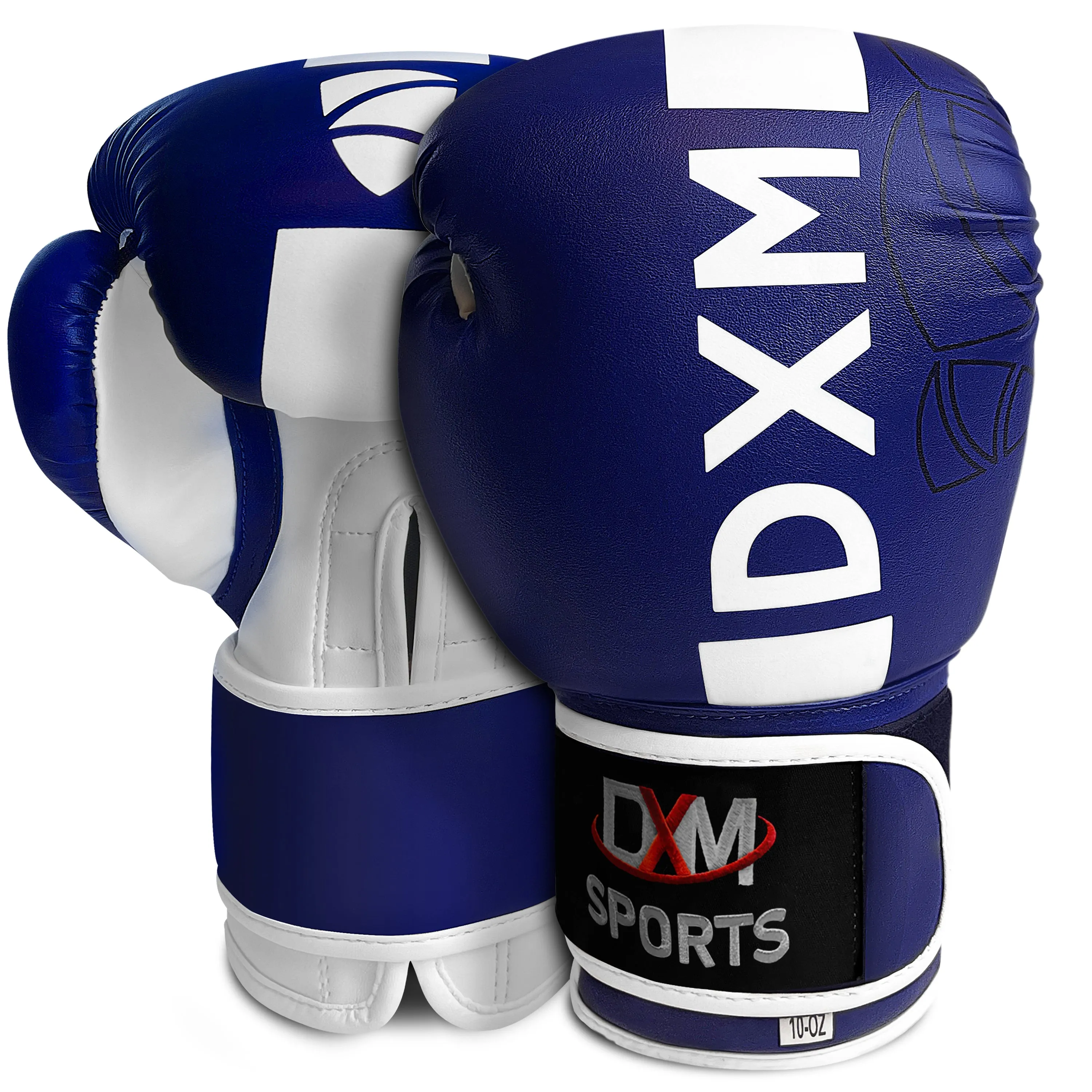 DXM Premium Boxing Gloves for Men & Women - Blue & White