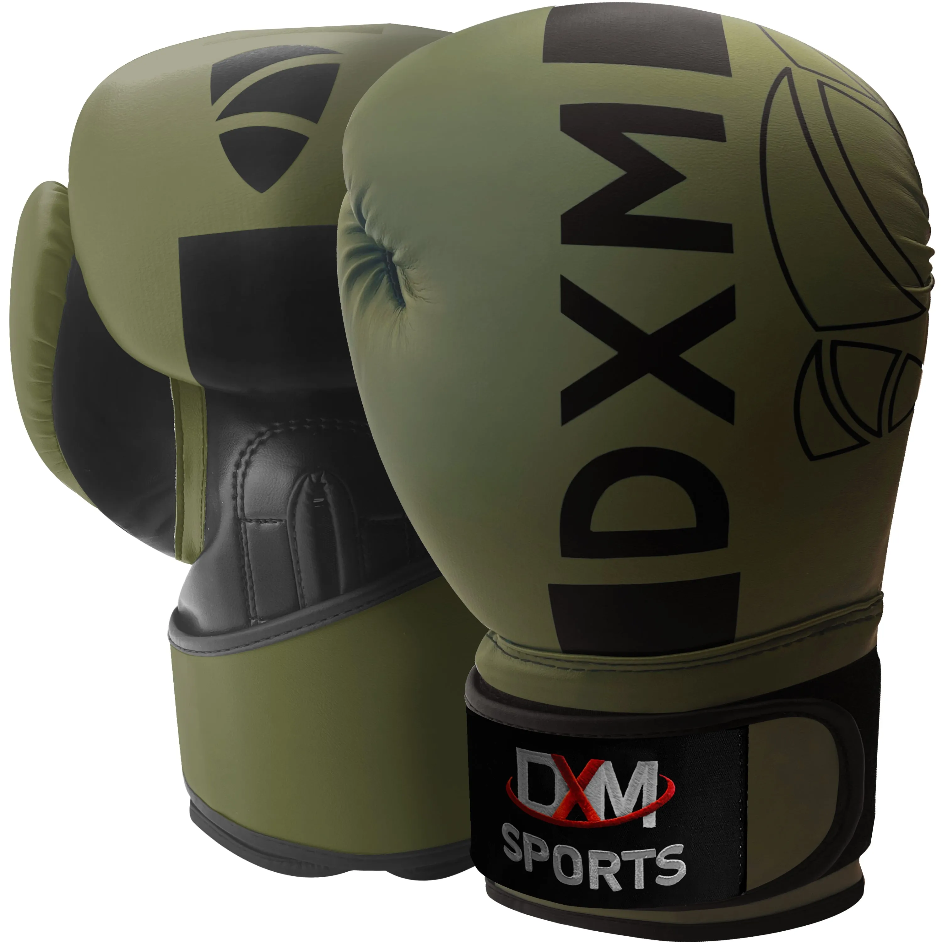 DXM Premium Boxing Gloves for Men & Women - Green & Black