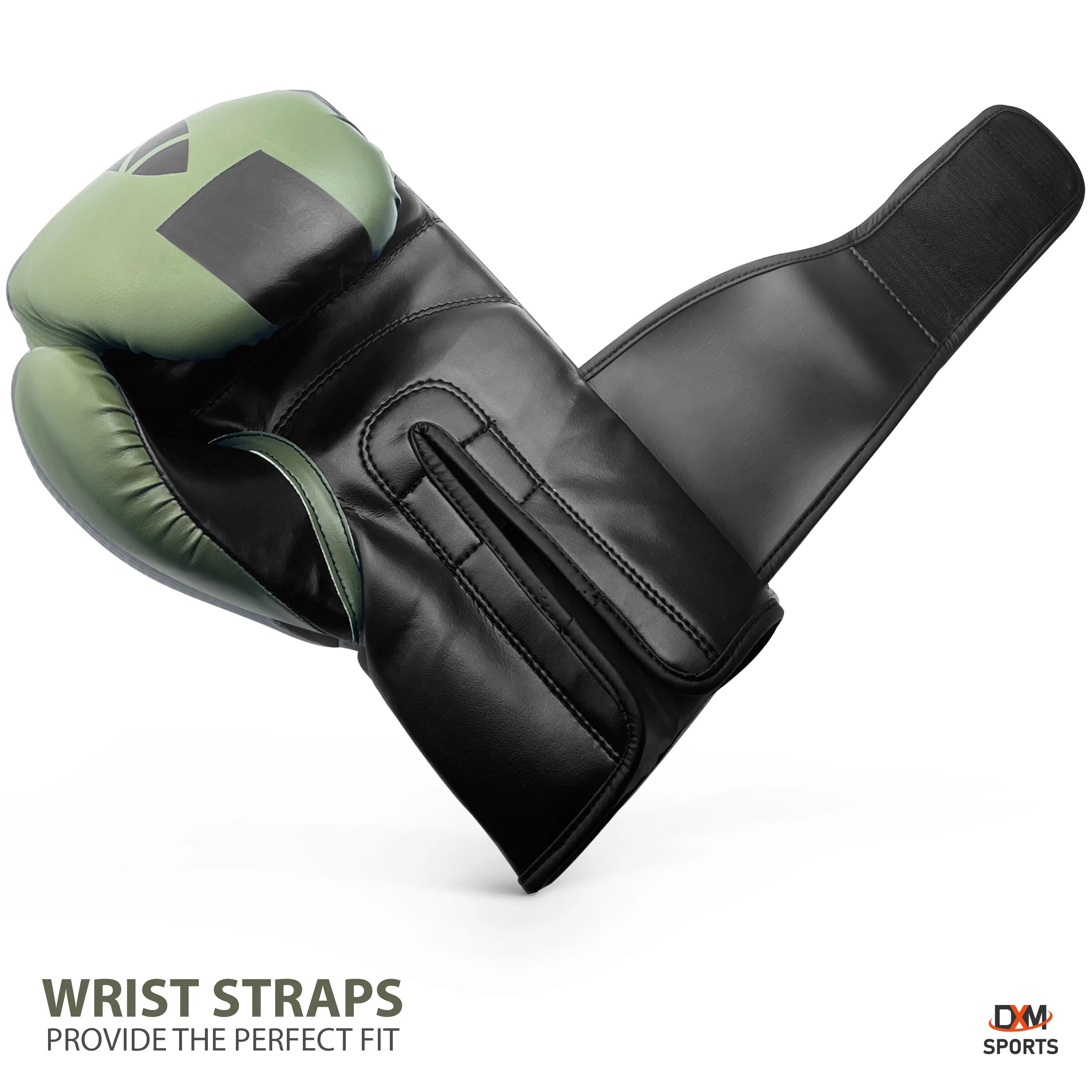 DXM Premium Boxing Gloves for Men & Women - Green & Black