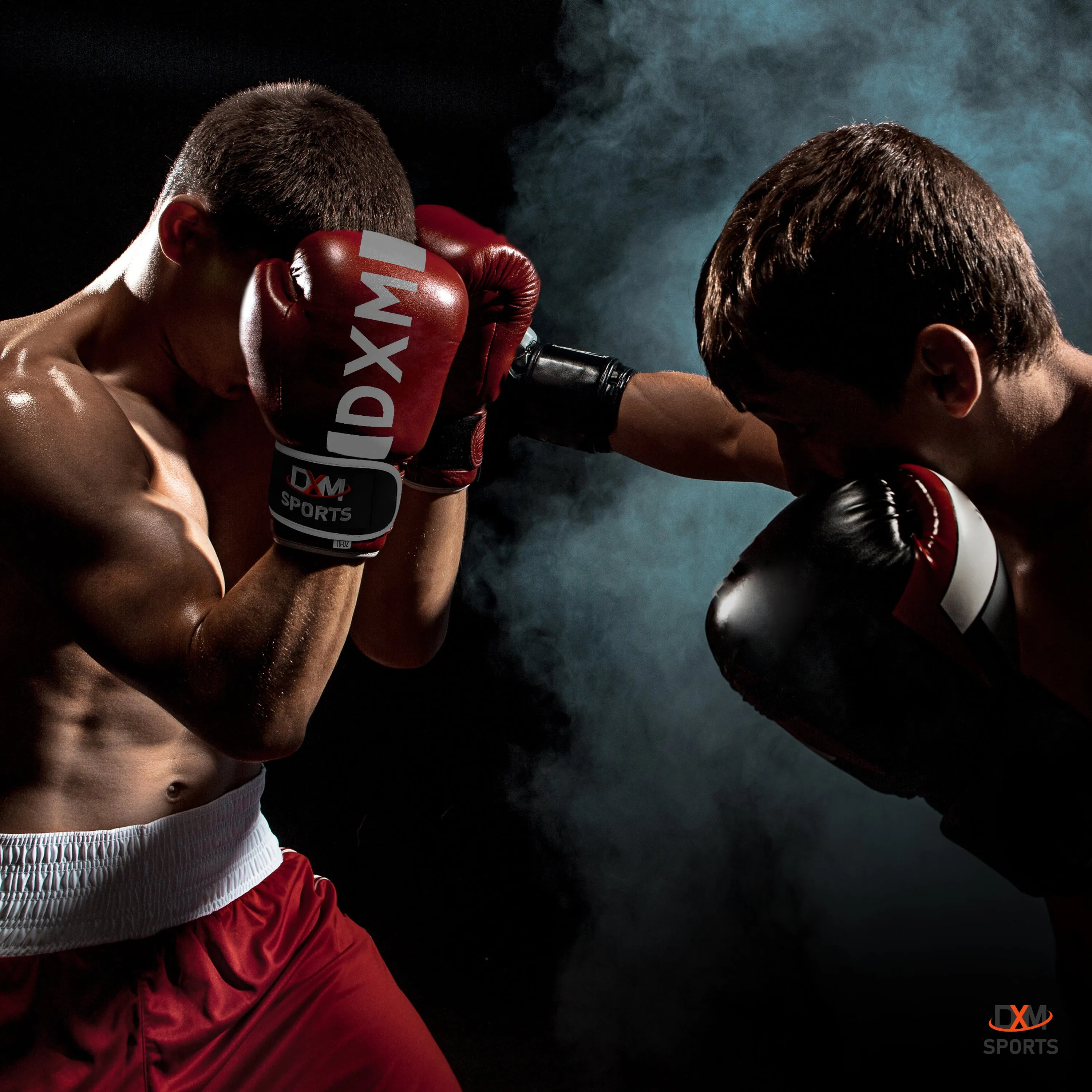 DXM Premium Boxing Gloves for Men & Women - Red & White