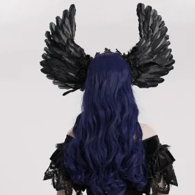 Ebon Labyrinth - Gothic Headpiece with Wings