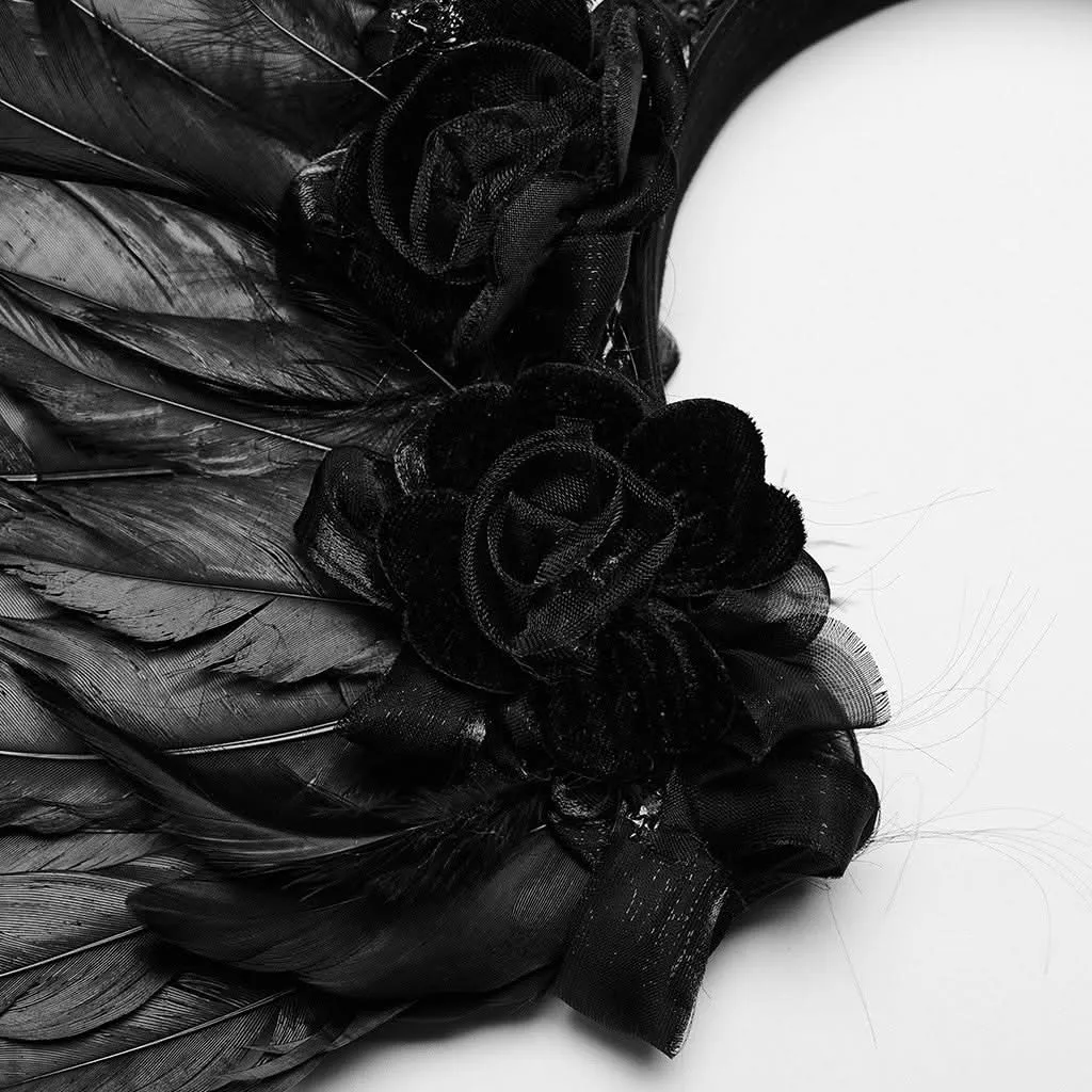 Ebon Labyrinth - Gothic Headpiece with Wings