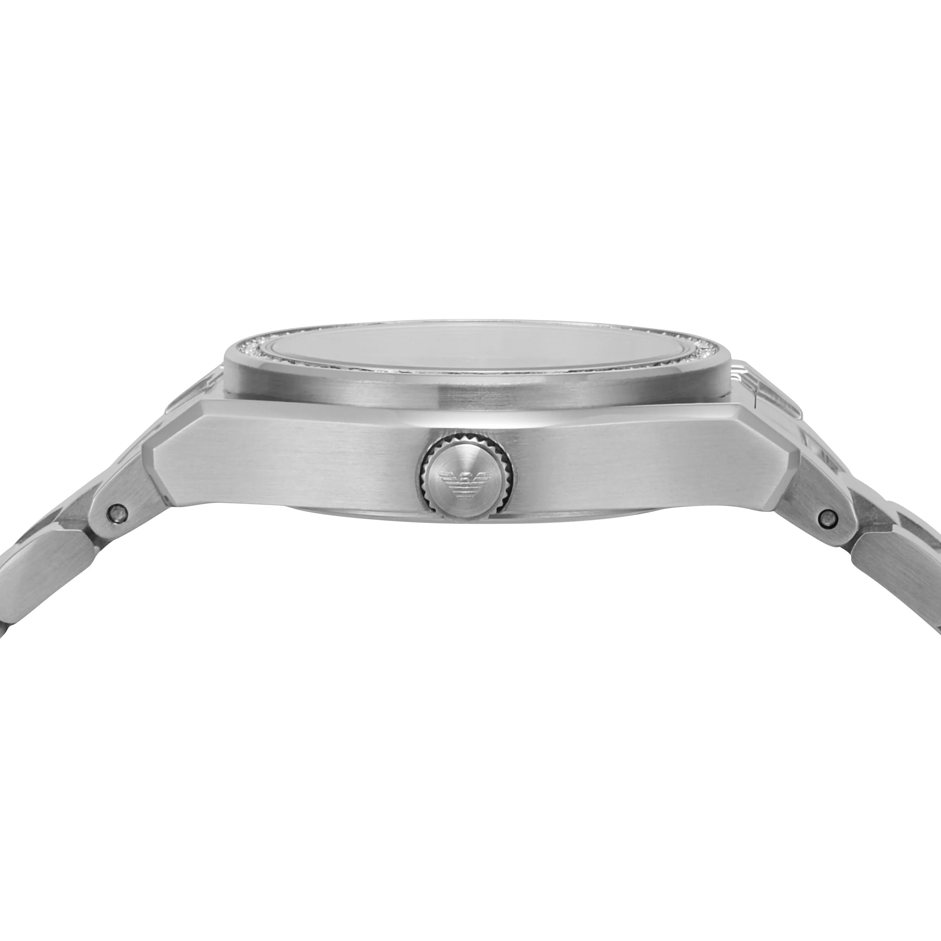 Emporio Armani Silver Tone Analogue Watch AR11593