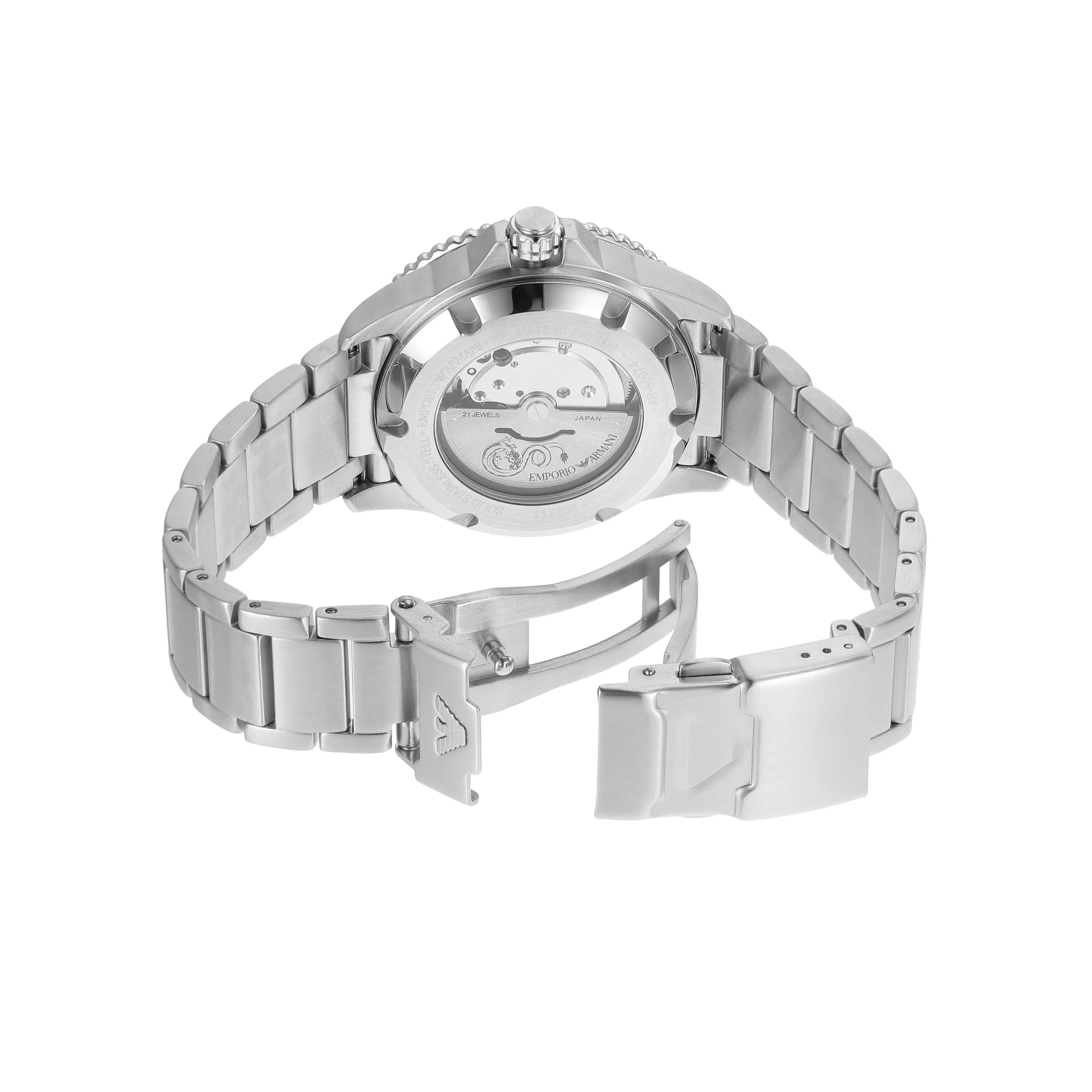 Emporio Armani Silver Tone Analogue Watch AR60074