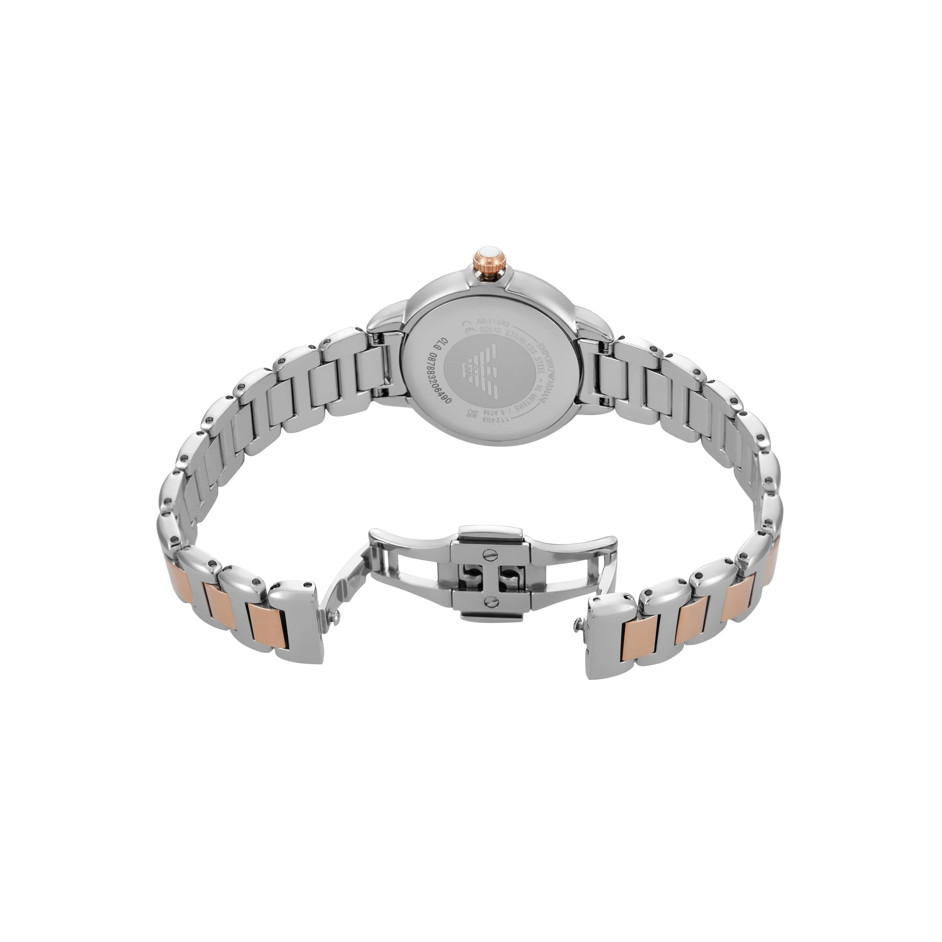 Emporio Armani Two Tone Analogue Watch AR11643