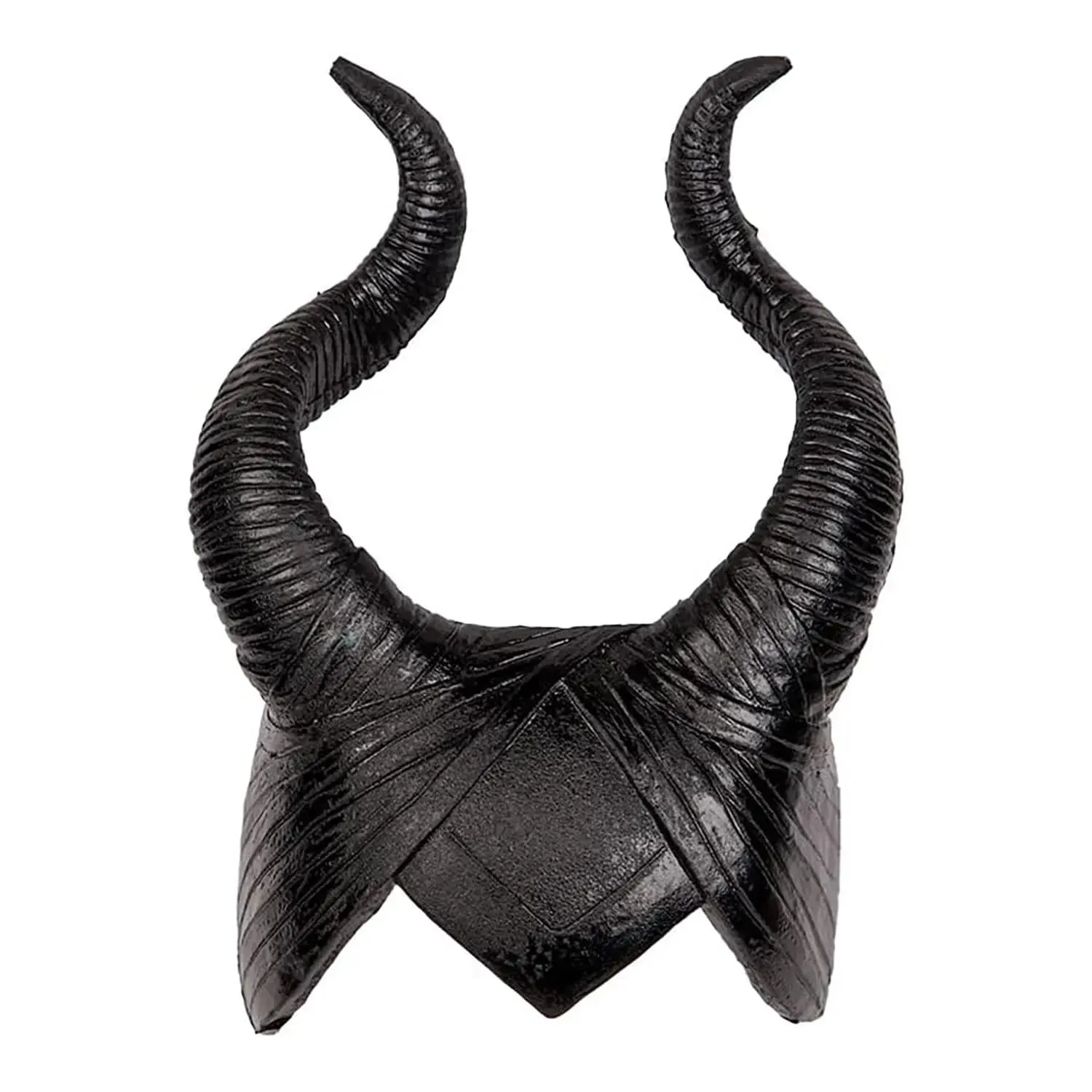 Fantasy Horns Black Demon Queen Witch Gothic Satan Fancy Dress