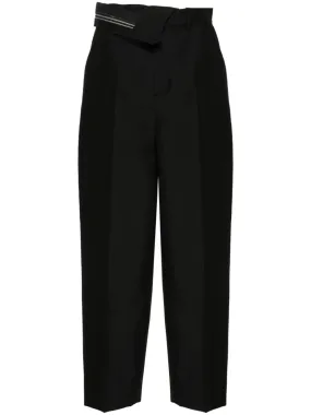 FENDI Asymmetric Waist Wool Trousers