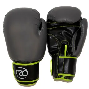 Fitness Mad PVC Sparring Gloves - Green/Grey