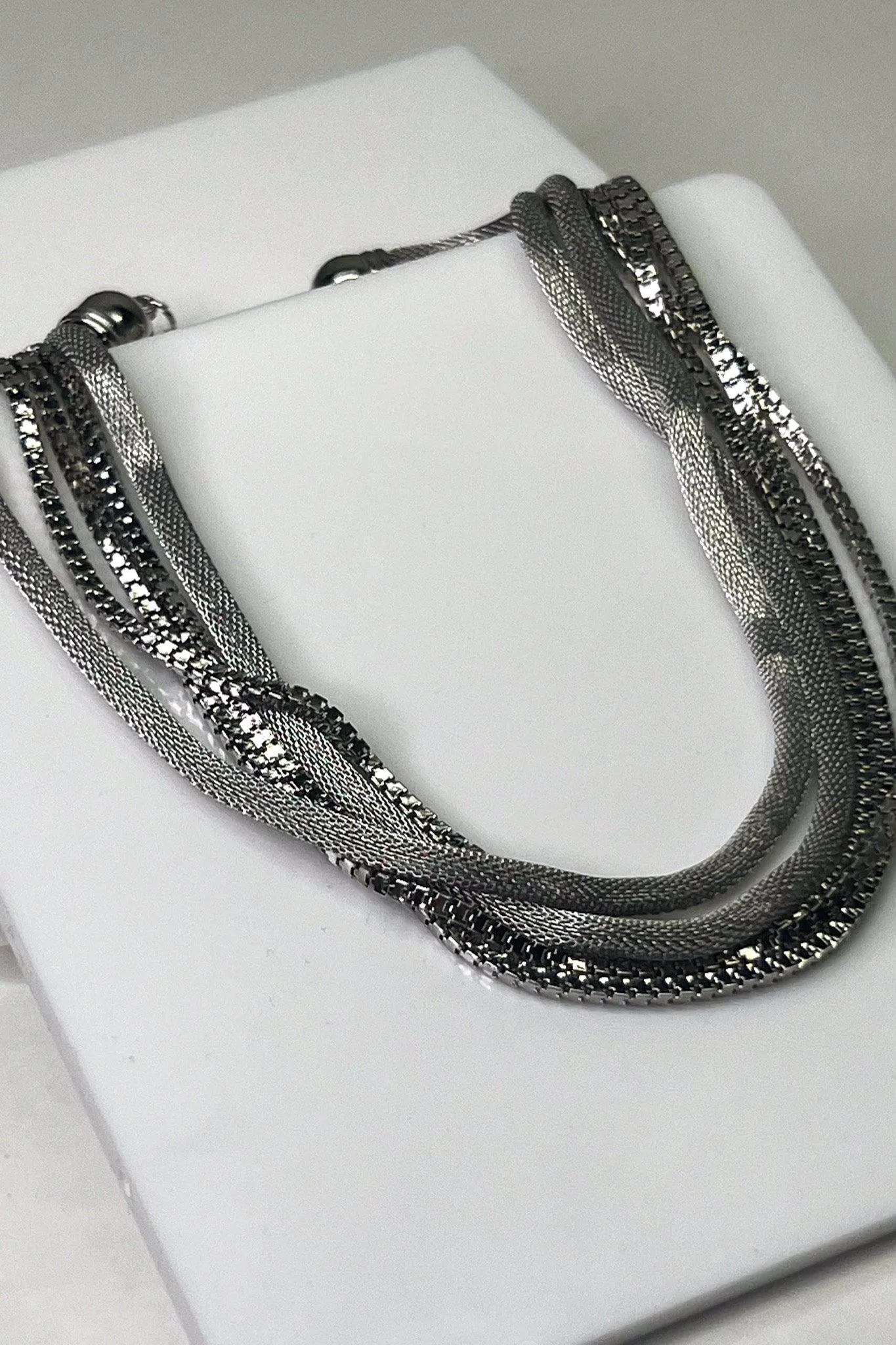 Five String Metal Necklace