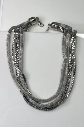 Five String Metal Necklace