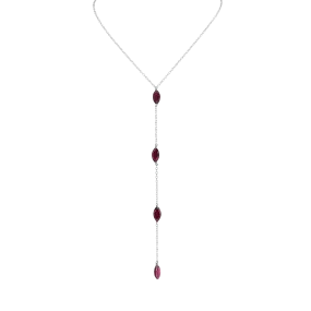 FOUR TIER GARNET NECKLACE