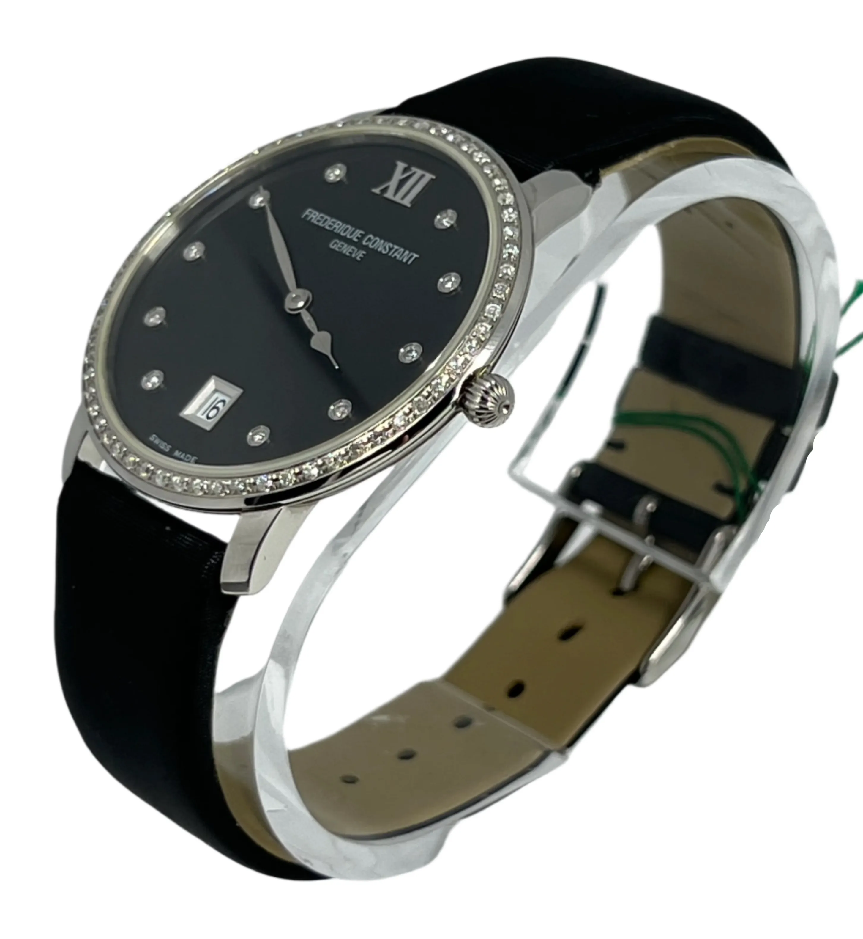 Frederique Constant Slimline Stainless steel & Diamonds Lady's Watch