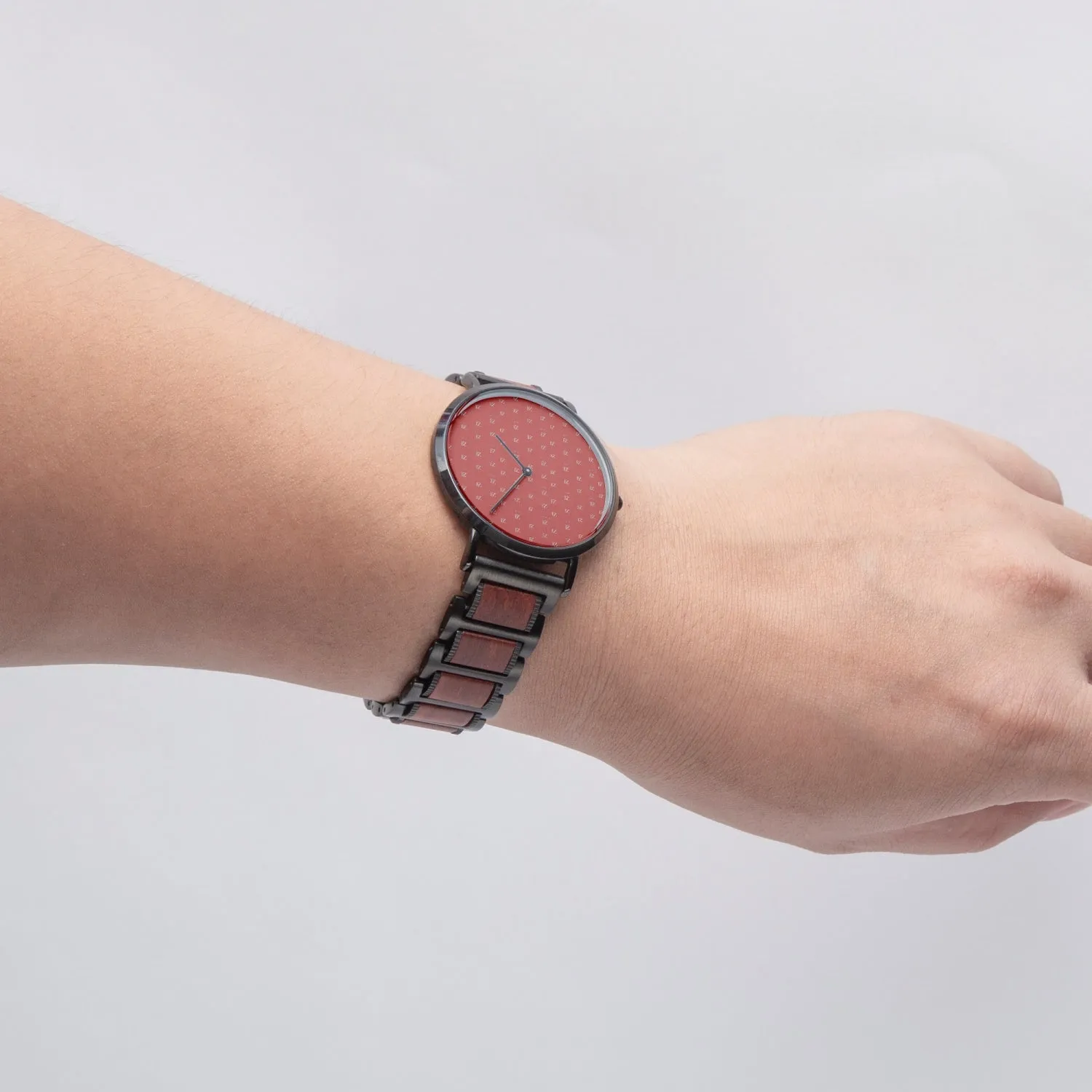 FZ Fire wooden Strap Quartz Watch