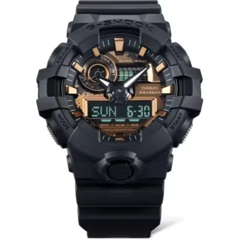 G-Shock Analog-Digital GA-700 Series Black/ Sepia Dial, GA700RC-1A