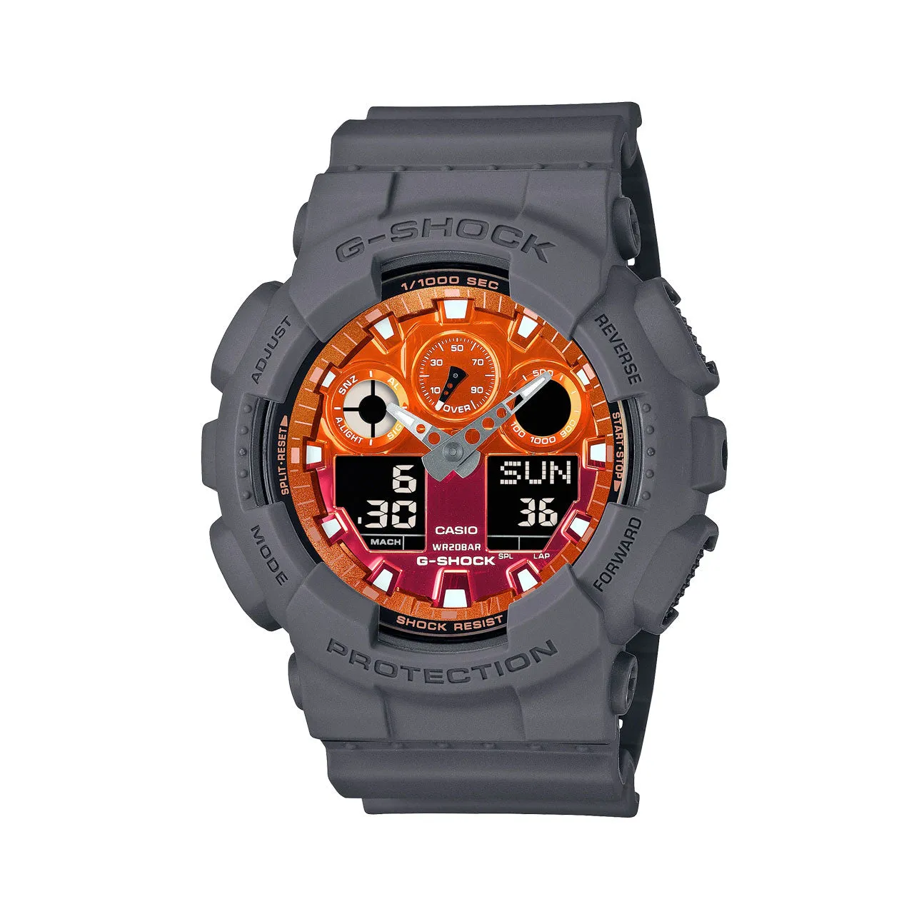 G-Shock Flame Inside Series - Orange - GA100FL-8A