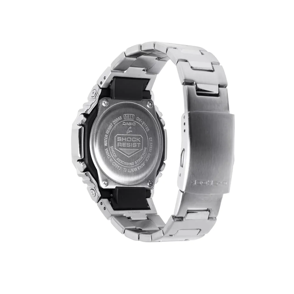 G-Shock G-Steel 2100 Series Silver Tone Watch - Orange Dial
