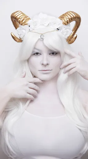 Gilded Rams Horn Headpiece
