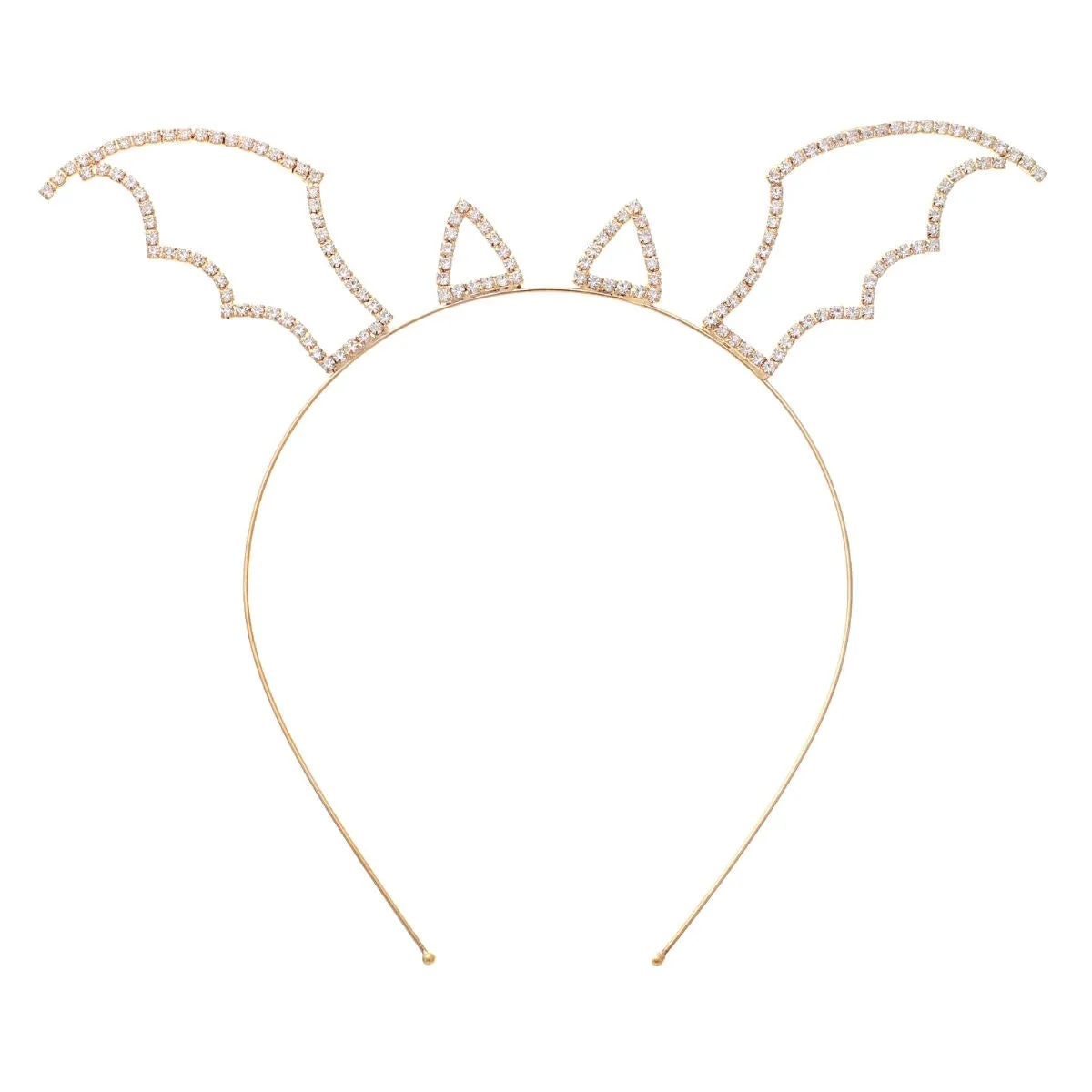 Gold Bat Ear Wings Headband