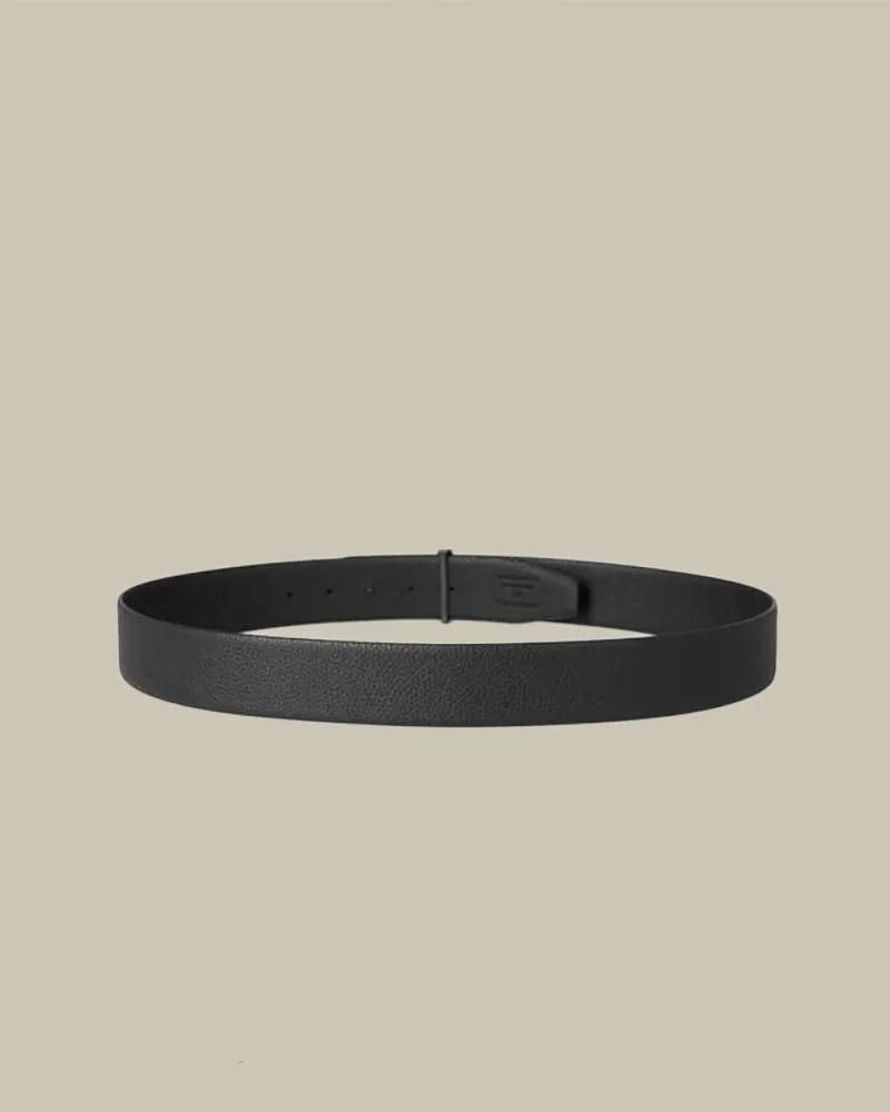 Grained Leather Reversible T Belt 40mm