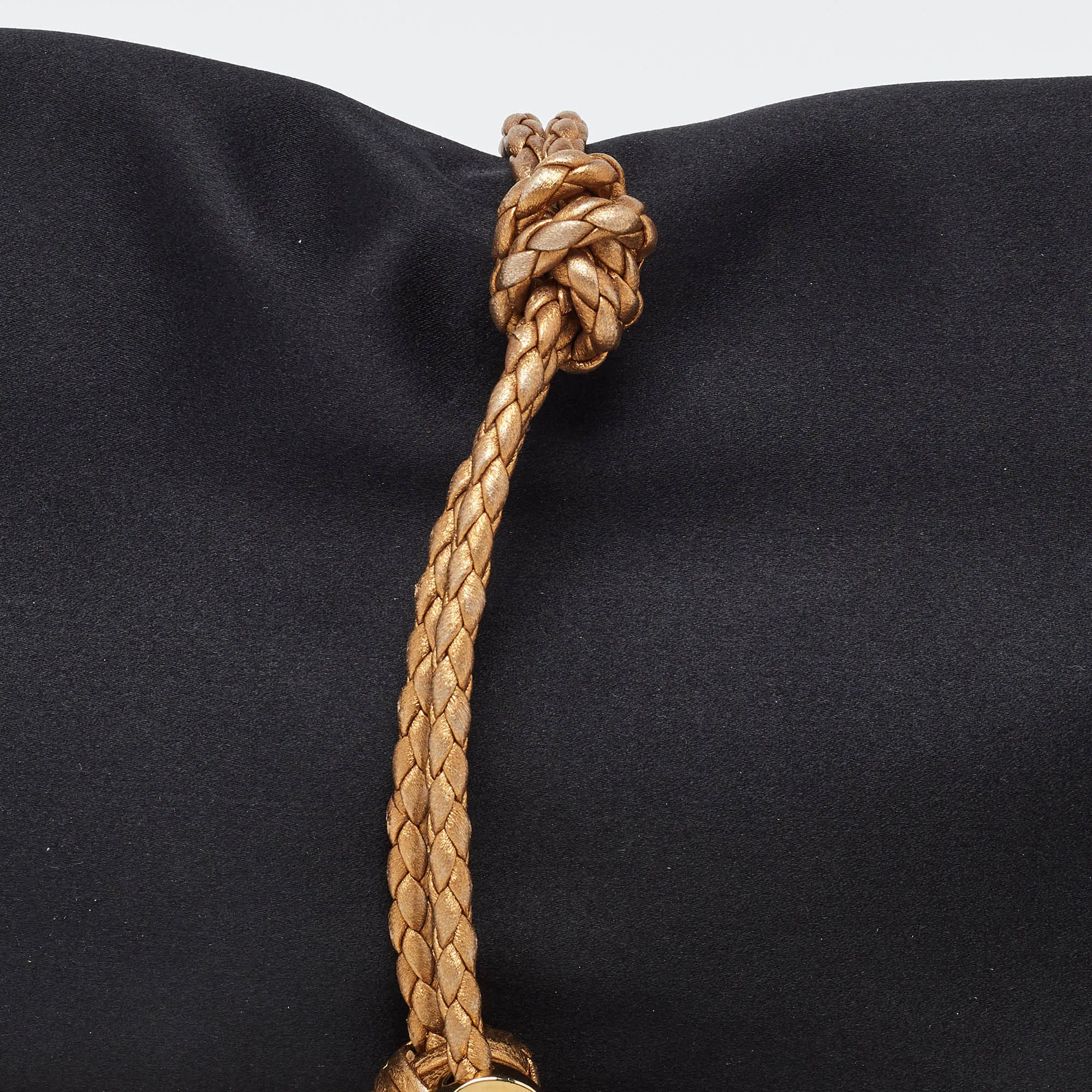 Gucci  Satin Malika Tassel Clutch