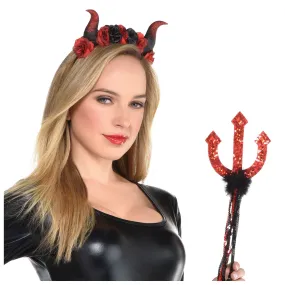 Halloween Devil Horns Headpiece