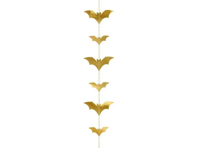 Halloween Gold Bat Garland S0161