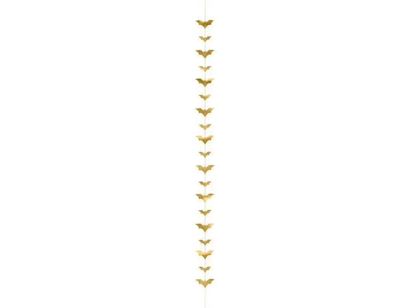 Halloween Gold Bat Garland S0161