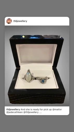 Handmade Engagement Ring and Wedding Ring