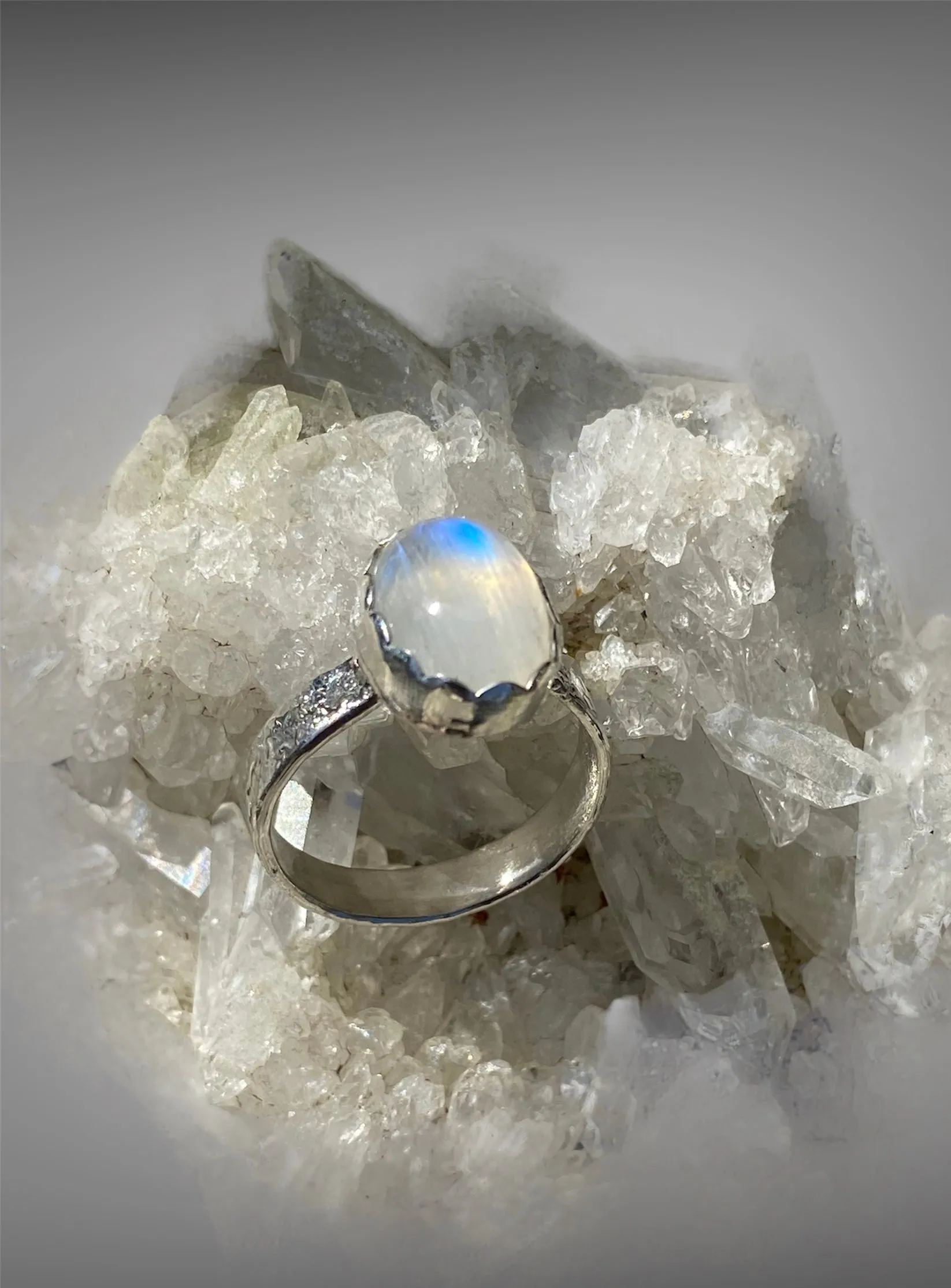 Handmade Moonstone Petite Ring