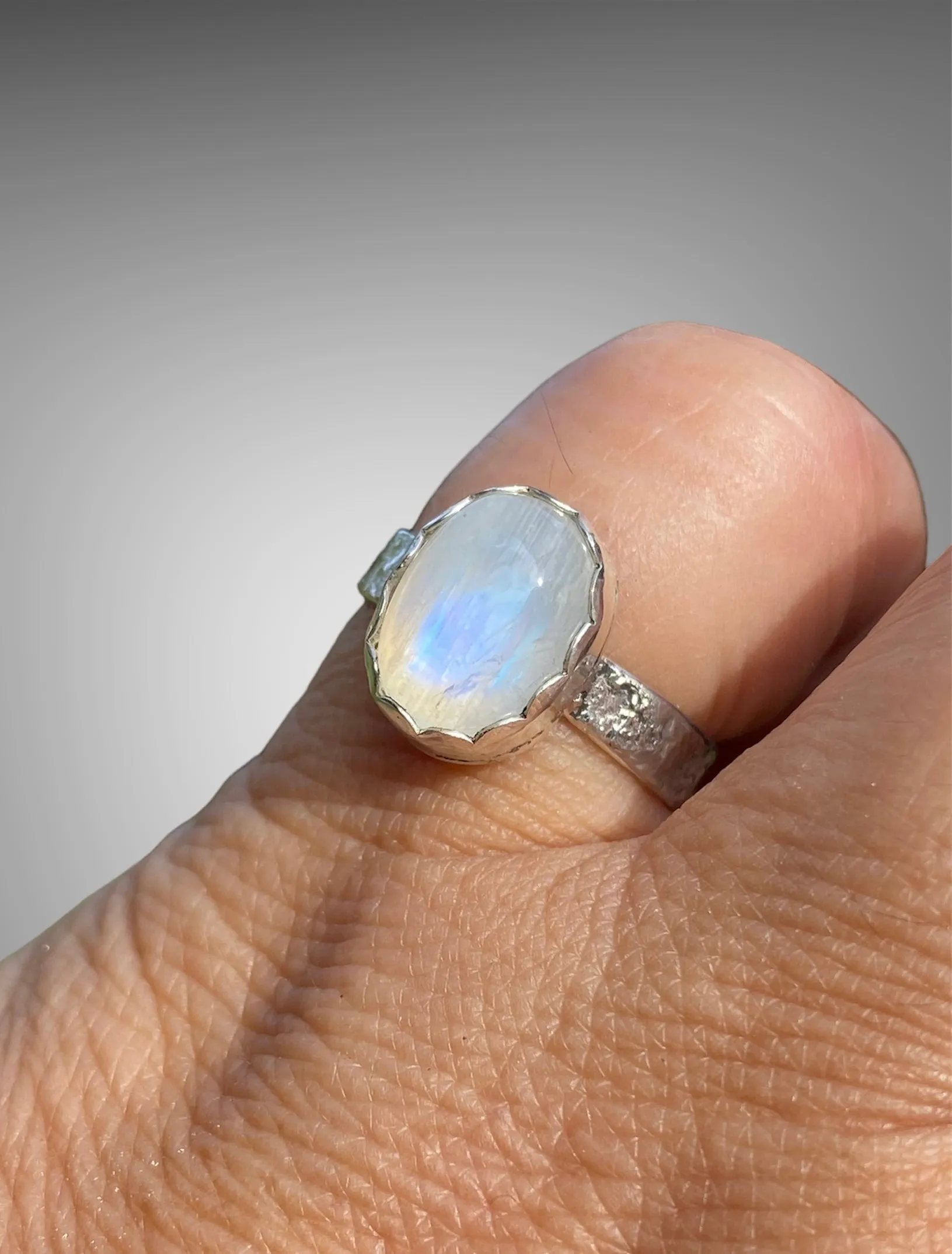 Handmade Moonstone Petite Ring