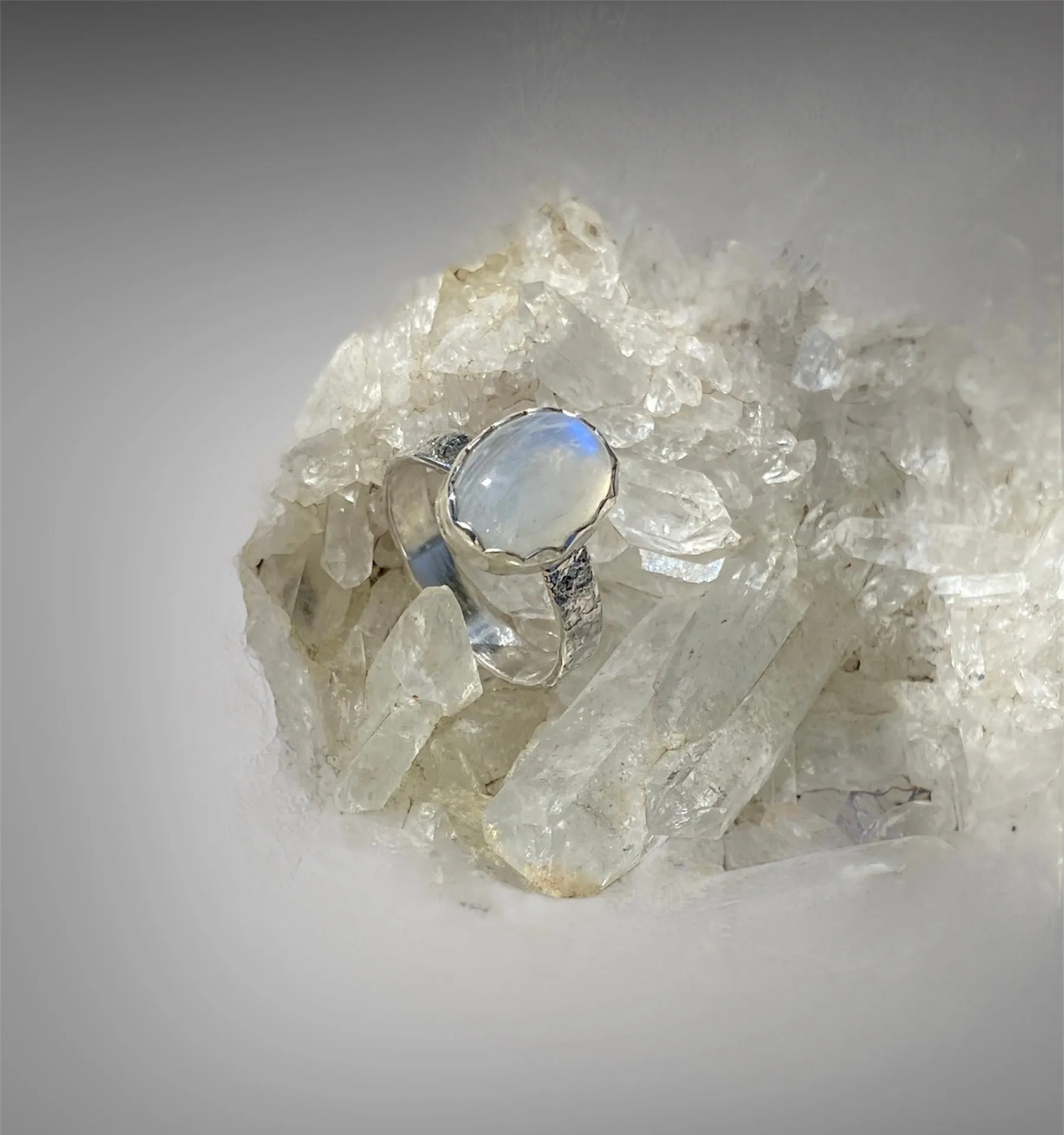 Handmade Moonstone Petite Ring