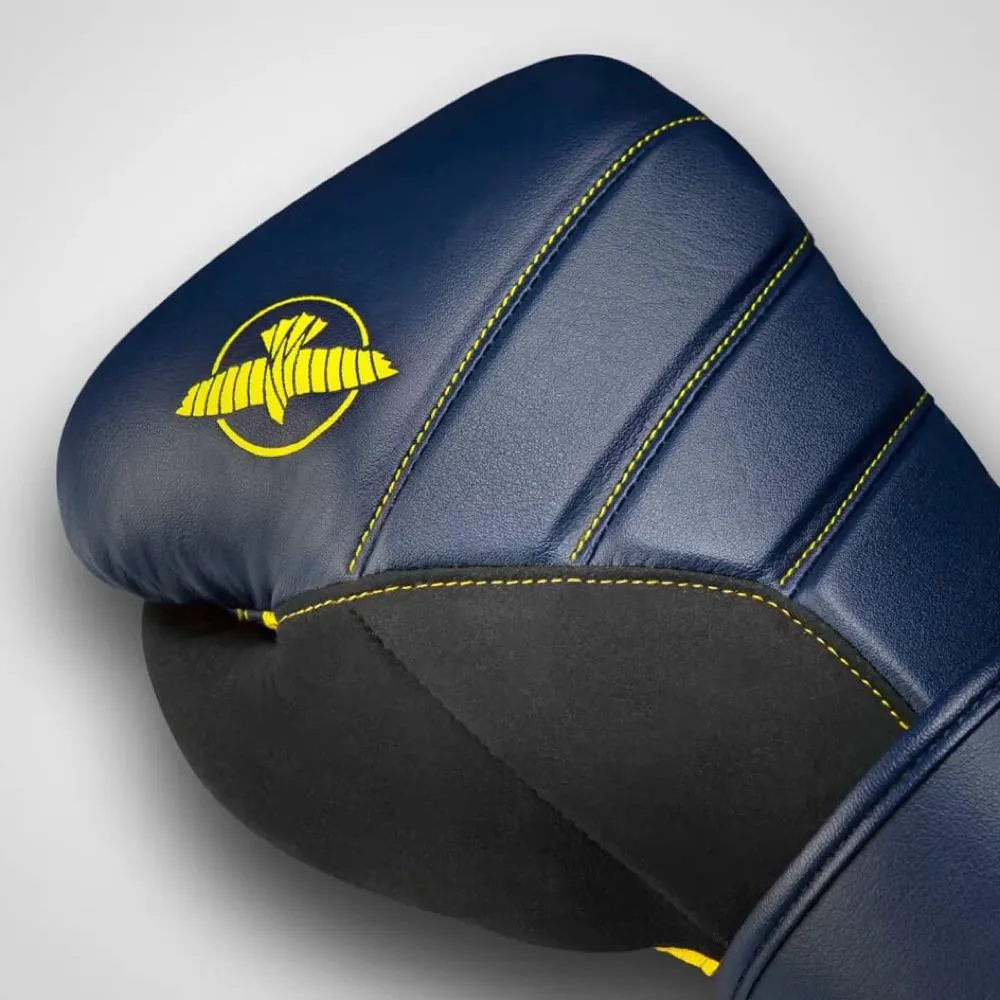 Hayabusa T3 Boxing Gloves - Navy Blue/Yellow
