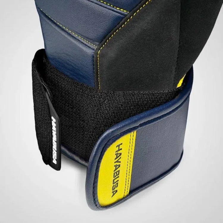 Hayabusa T3 Boxing Gloves - Navy Blue/Yellow