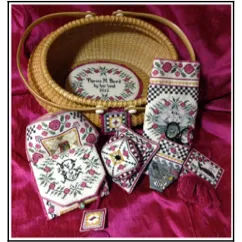 Heart's Ease Examplar Workes ~ Cottage By the Sea Sewing Set Pattern