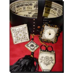 Heart's Ease Examplar Workes ~ The Regal Bee Sewing Set Pattern