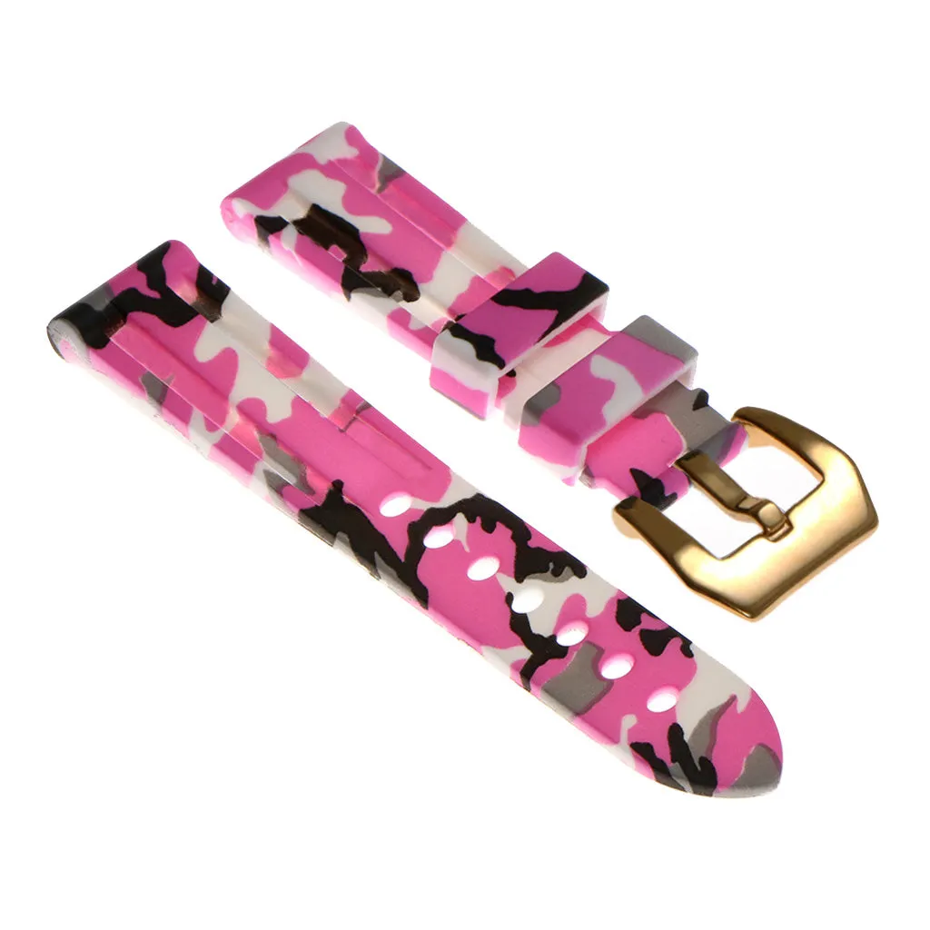 Heavy Duty Camo Rubber Watch Band