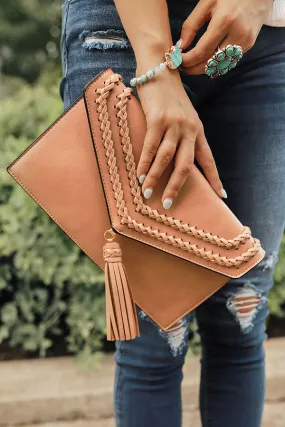 Hello Sonoma Clutch in Warm Taupe