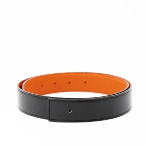 Hermes Orange Reversible Belt Strap 80