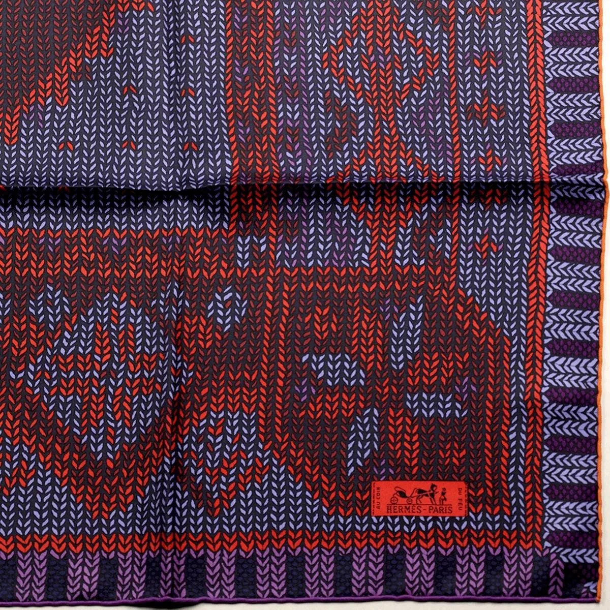 Hermes Scarf "Au Coin du Feu" by Dimitri Rybaltchenko 90cm Silk
