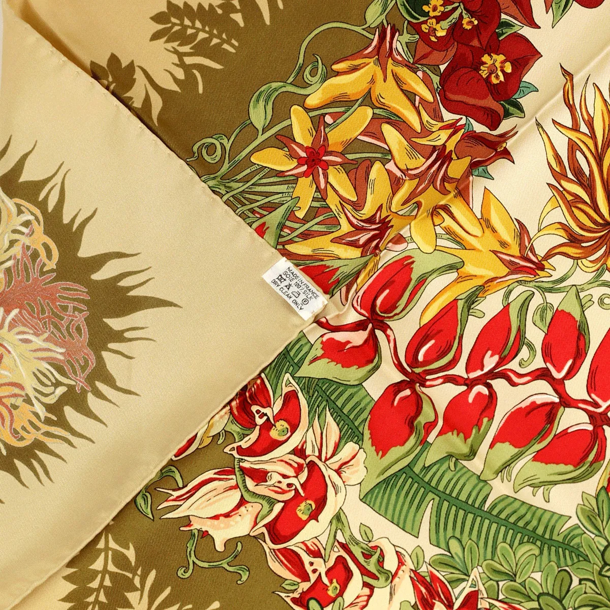 Hermes Scarf "L'Ile Deserte" by Annie Faivre 90cm Silk