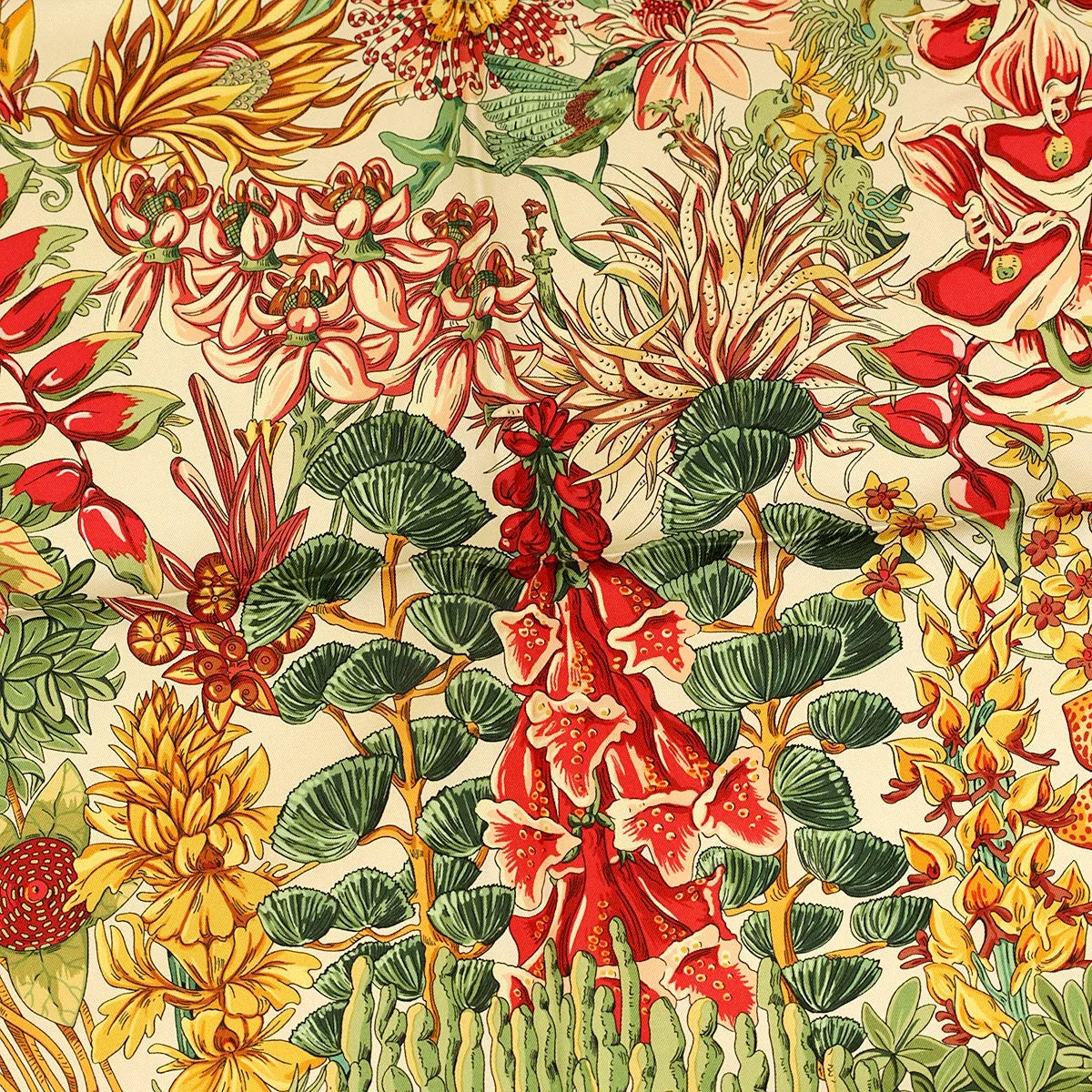 Hermes Scarf "L'Ile Deserte" by Annie Faivre 90cm Silk