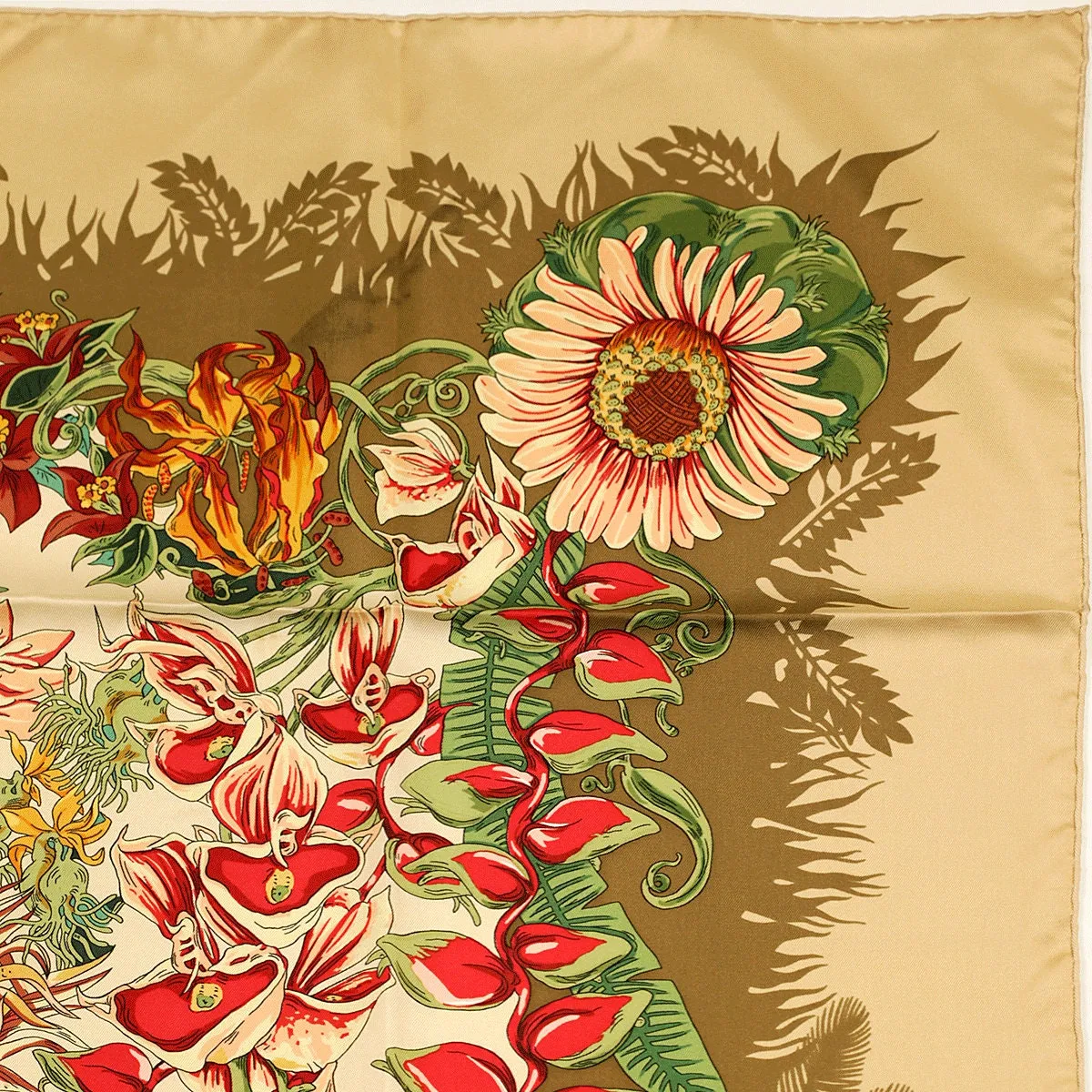 Hermes Scarf "L'Ile Deserte" by Annie Faivre 90cm Silk